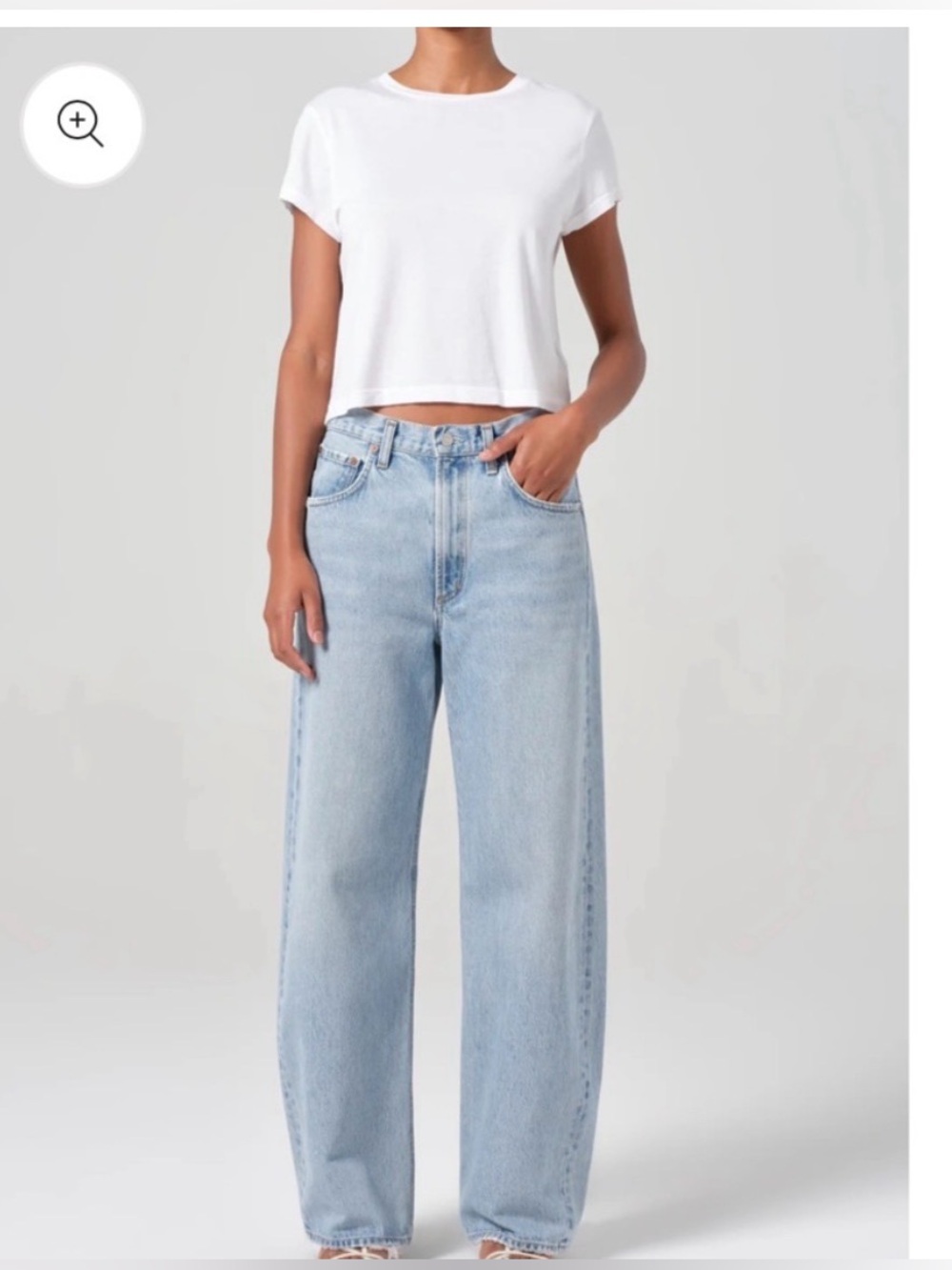 Agolde Low Curve Jeans  barrel wide leg Size 28 In Force